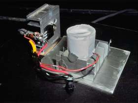 Close-up
of the emitter assembly